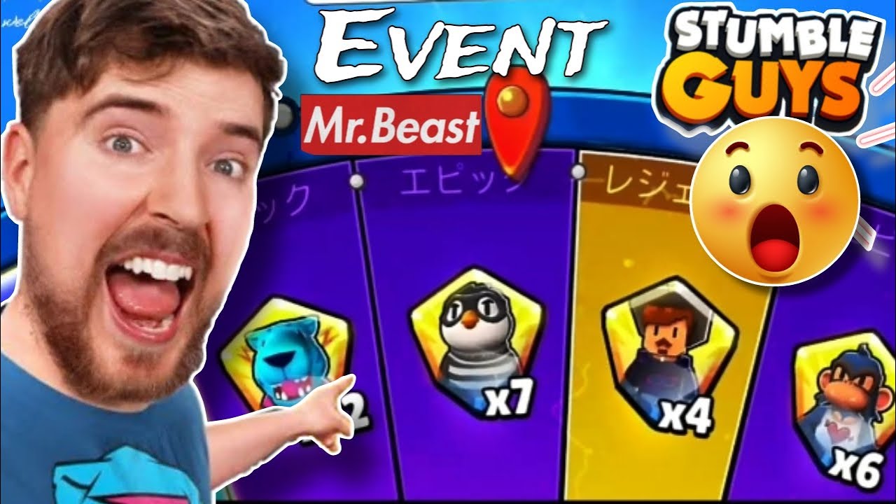 STUMBLE GUYS | EVENT MR. BEAST ROLETA GIRO DO AZAR ? 😱 #stumbleguys # ...