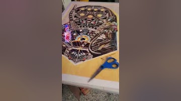 Space Invaders Pinball Playfield Replacement - Preparing the tracing overlay