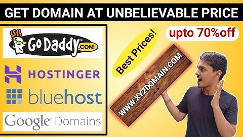 How to Buy Premium Domain Names at Very Lower Prices | Godaddy | Hostinger |Google Domain | Bluehost