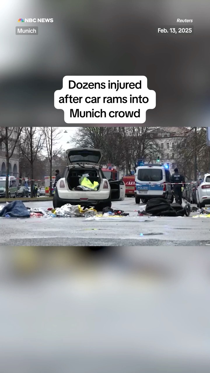 Dozens injured after car rams into Munich crowd