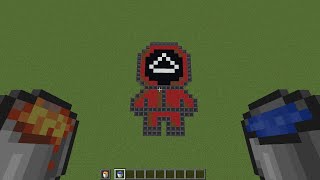 How To Draw in Minecraft? | Pixel Art | SQUID GAME