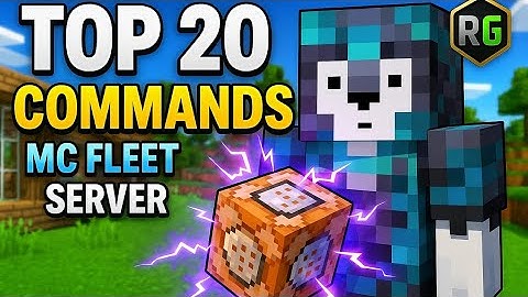 Top 20 Minecraft Commands You MUST Know for MC Fleet Server!