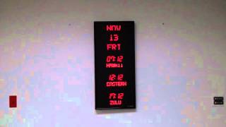BRG Precision Products 3618B Veritical Programmable Time Zone Clock