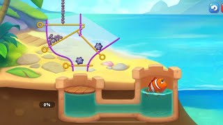 Mobile game: Fishdom - 2 Minigame - Help the fish jump out of the aquarium - Part 9