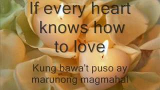 Video thumbnail of "Isang Mundo Isang Awit by Leah Navarro with Lyrics and Translation"