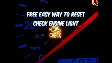 HOW TO RESET CHECK ENGINE LIGHT, FREE EASY WAY! (revised)