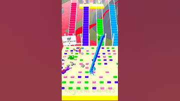 Bridge Race 3D Game Level 3 🌉 || #gaming #shorts #video