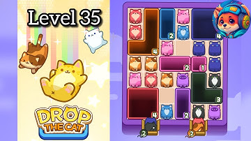 Drop the cat Level 35 – Puzzle Game Walkthrough & Solutions | Mobile Gameplay 