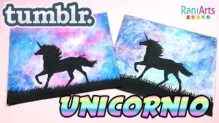 images Tumblr Dibujo De Unicornio Facil unicornio tumblr galaxia acuarela facil principiantes
