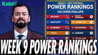 Week 9 SEC Football POWER RANKINGS via Chris Phillips Update