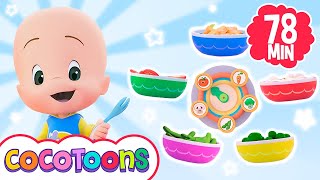 Vegetable Song 🍅 and more nursery rhymes for kids from Cleo and Cuquin 🥒 Cocotoons by Cocotoons - Nursery Rhymes and Kids Songs 13,433 views 12 days ago 1 hour, 18 minutes