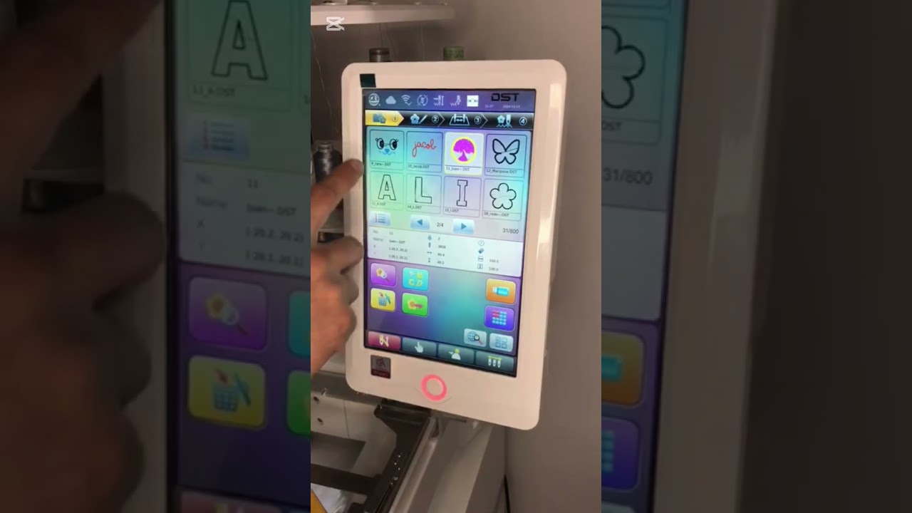 ¿Cómo Enviar archivos de bordado por WiFi? bordadora DST  Dahao A15 plus