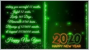 Happy New Year 2020 Avee player template black screen | Happy new year Avee player template