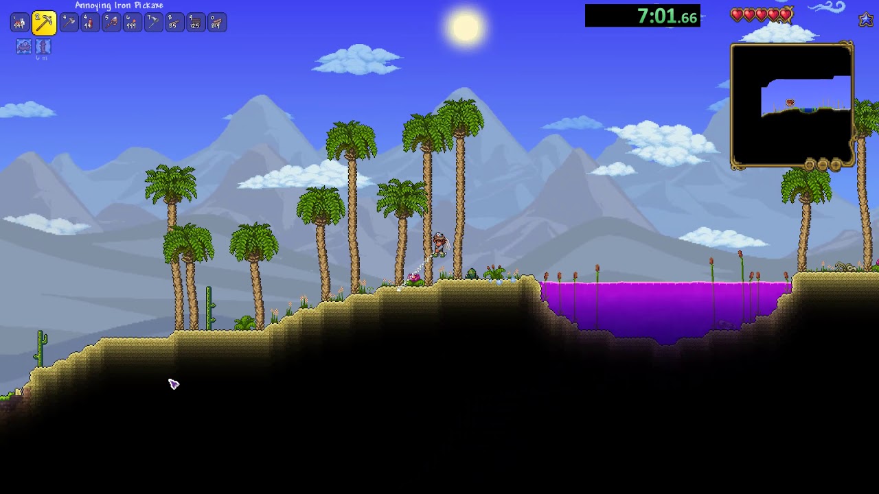 [3413] Terraria 1.4 Moon Lord JOURNEY Mode NMA Speedrun (Godmode