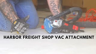 Harbor Freight Grinder Dust Collector Attachment #shorts