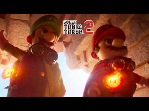 Mario Galaxy Movie Watch At Home Trailer But It’s Mario Maker 2