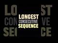 DSA Preparation | Day 17 | Longest Consecutive Sequence | Shorts Format| #codenova #interview