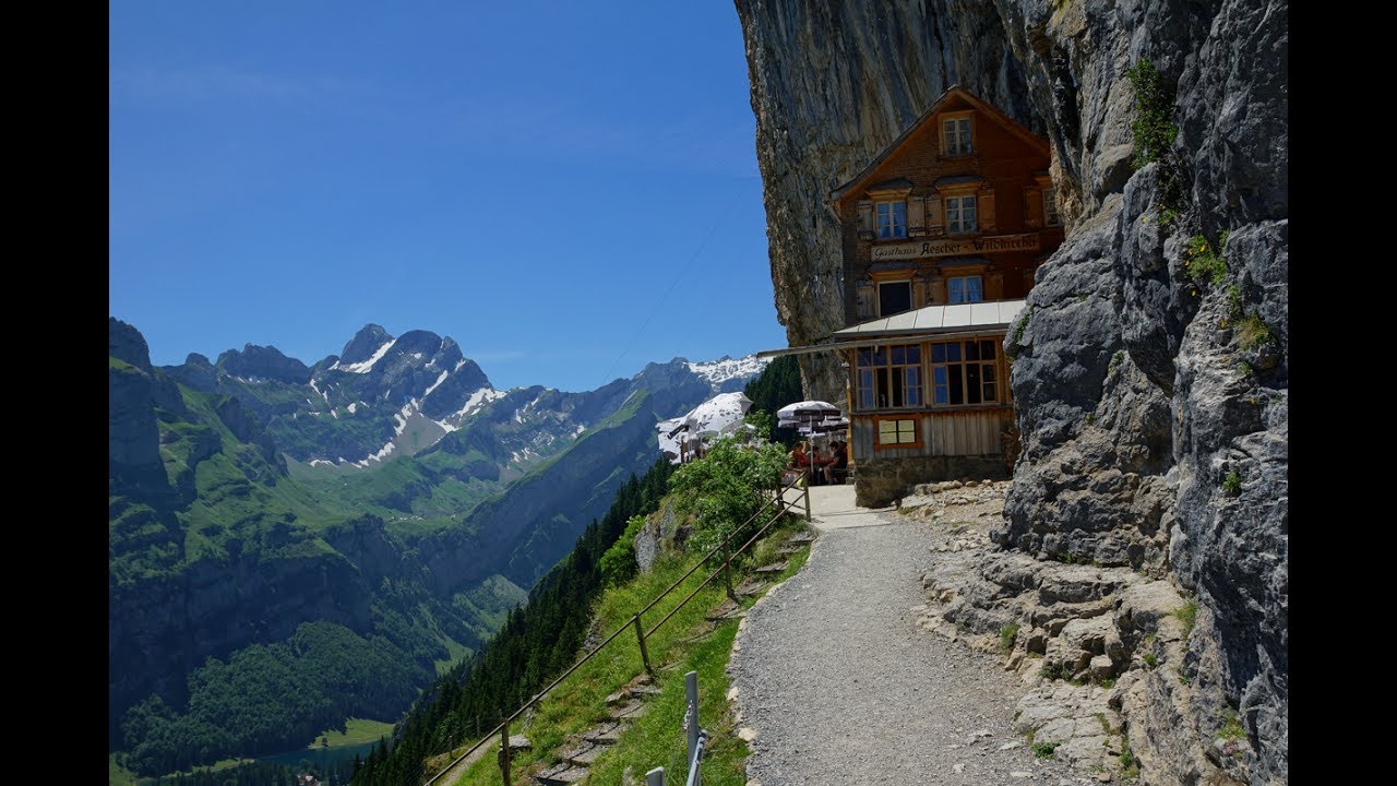 Visiting Restaurant Aescher Wildkirchli On Ebenalp Switzerland Youtube