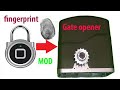 Cheap 15 dollar fingerprint lock mod to open garage door,computer ect.