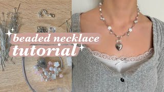 necklace tutorial how to make your own aesthetic jewelry pinterest inspired