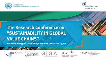 Research Conference on Sustainability in Global Value Chains–Opening | #FGI2021