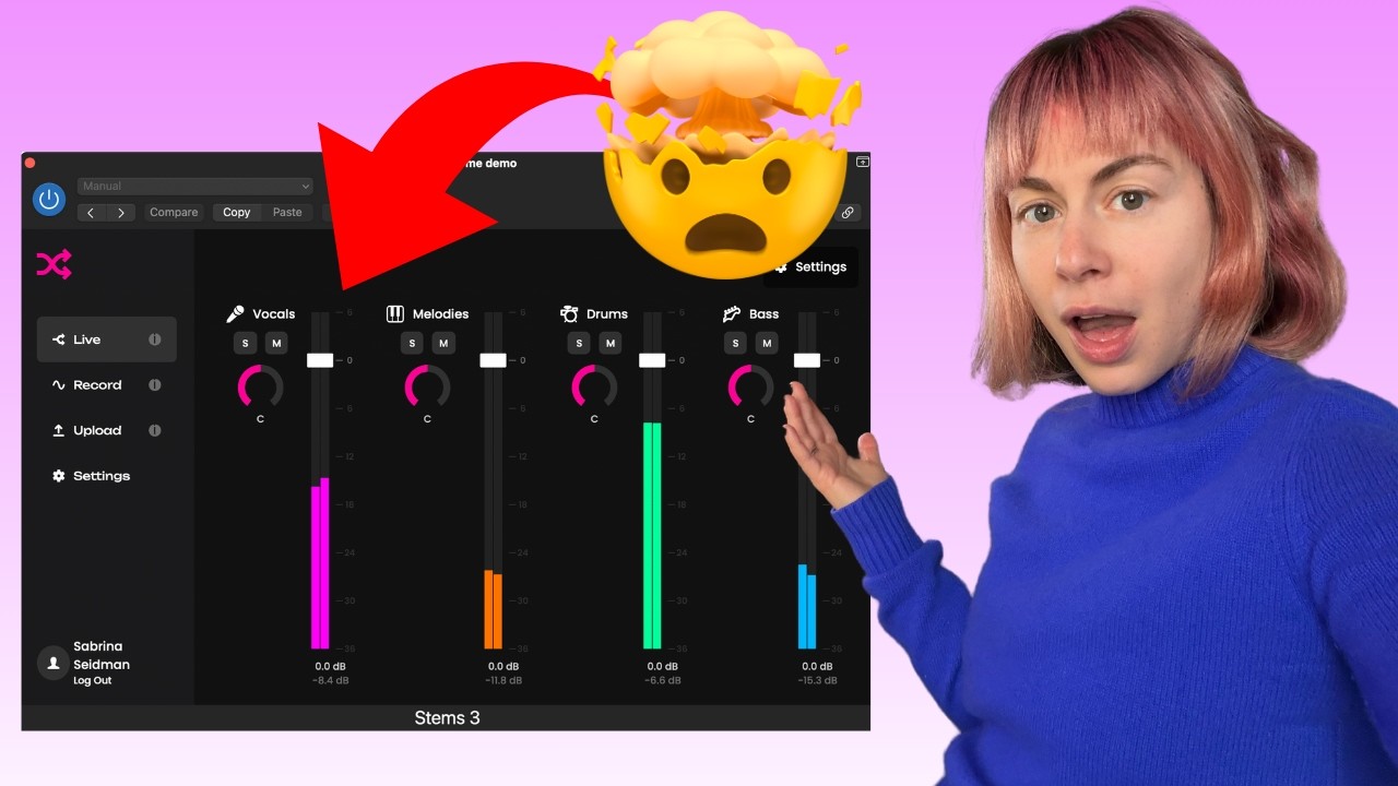 How to split stems in real time!