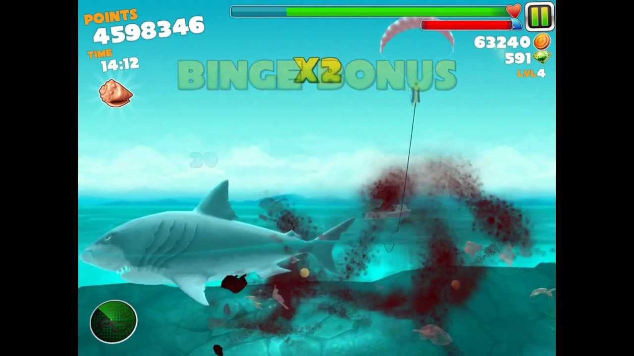 Hungry Shark Evolution Megalodon Gameplay iPad/iPhone/iPod HD 1080p
