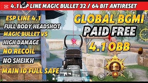 PUBG GLOBAL 4.1 AIMBOT NO RECOIL AIMLOCK MOD OBB