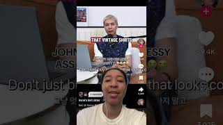johnny suh speaks on vintage shirts… interesting timing
