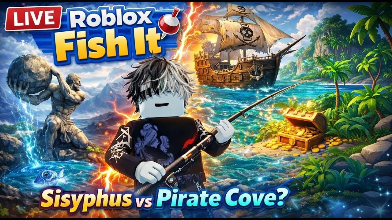 LIVE Fish It 🎣 Santai Cari Ikan Secret | Sisyphus Statue atau Pirate Cove?