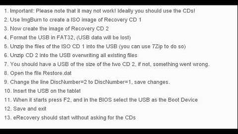 ACER Iconia Tab W500 hard reset