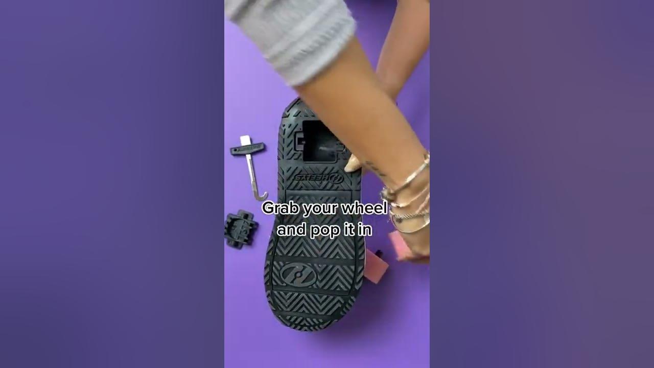 How to pop your Heelys wheels in and out YouTube