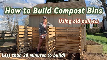 How to Build Compost Bins - Using Pallets!