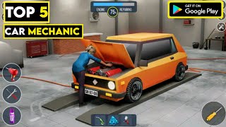 Top 5 Car Mechanic Simulator Games For Android & Ios 2023|Car Mechanic Games For Mobile. screenshot 1