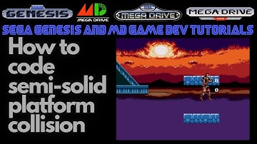 How to Code Semi-Solid Platforms: Sega Genesis & Mega Drive - Beginners Game Dev Tutorials