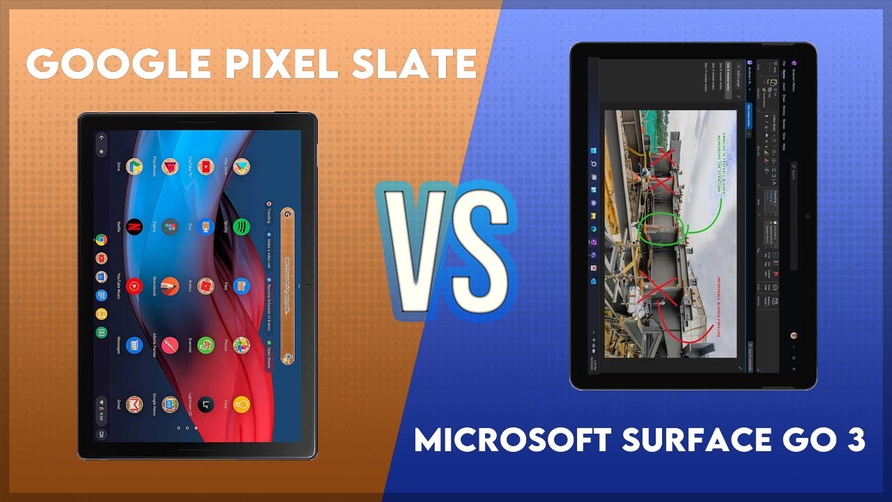 Google Pixel Slate vs Microsoft Surface Go 3 Comparison