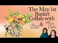 Effortless tutorial how to create a stunning floral basket wreath for may 1st in just 5 easy steps
