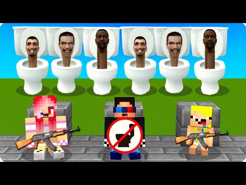 Армия Скибиди Туалетов На Арене В Майнкрафт! Шеди Леска И Нубик Minecraft