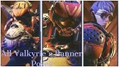 New Apex Legends Valkyrie Launch Bundle Birthright Skin With Every Banner Frame And Pose 4k Youtube