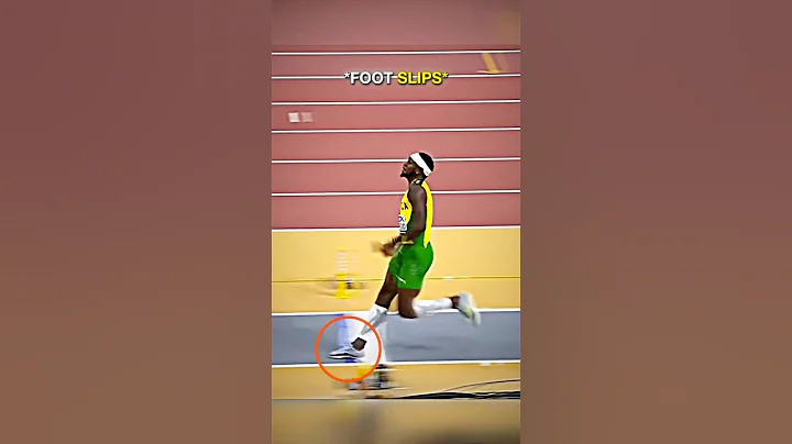 He almost accidentally broke the World Record😭 #longjump #trackandfield #athletics
