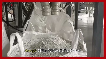 HDPE flakes color sorting with AMD® V Series Separator