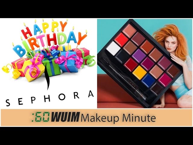 Makeup Minute | SEPHORA 2017 BIRTHDAY GIFTS + NEW ANASTASIA BEVERLY HILLS LIP PALETTE! WUIM - YouTube