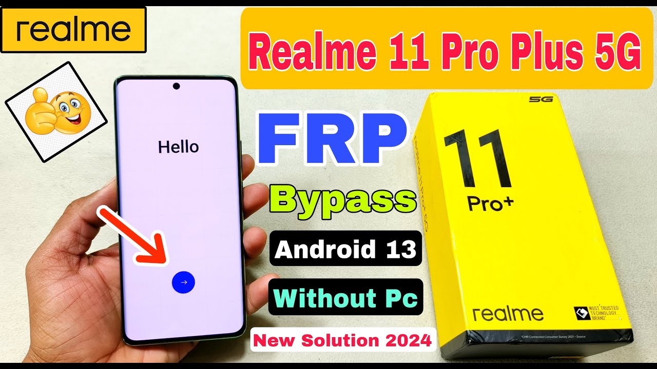 Realme 11 Pro Plus 5G FRP Bypass Android 13 | Realme (RMX3741) Google ...