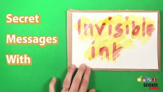 Write Secret Messages With Invisible Ink! | STEM Activity