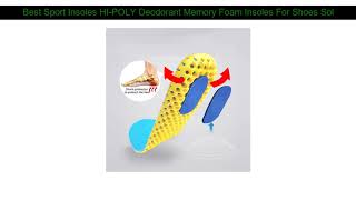 Buy Sport Insoles HI-POLY Deodorant Memory Foam Insoles For Shoes Sole Mesh Breathable Cushion Runn