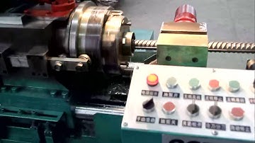 Operation video of full automatic GZL-45 rebar threading machine