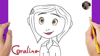 How to Draw Coraline Easy 👻 | Step by Step Drawing Tutorial