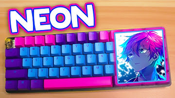 The Most NEON Keyboard Keycaps EVER! - AKKO x DUCKY JOKER!