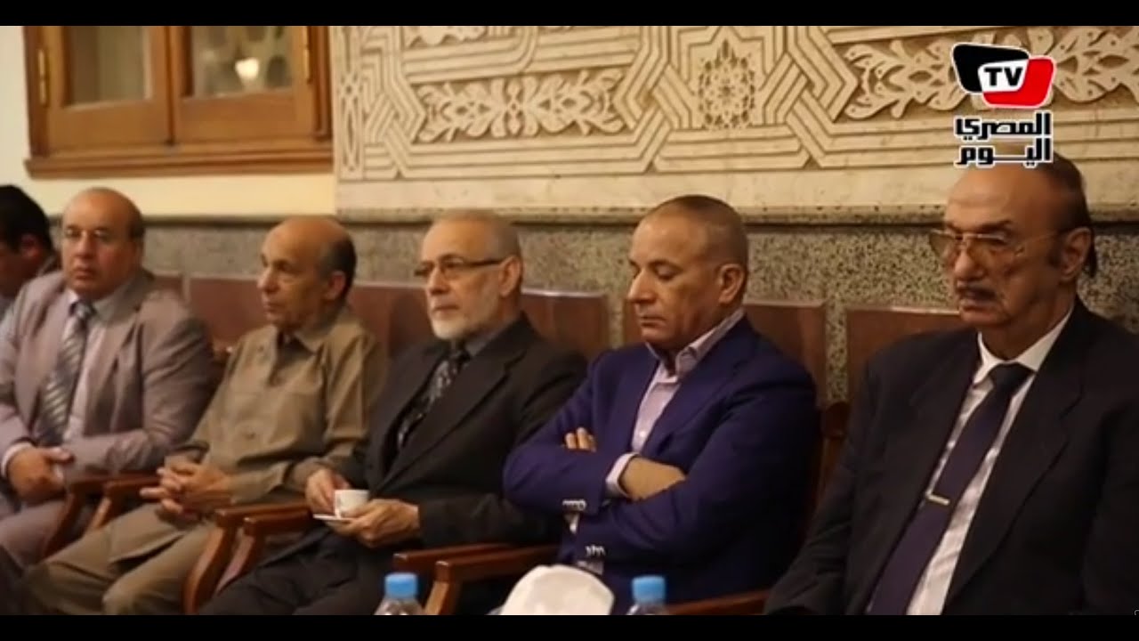 «موسى» و«الليثي» و«علام» يعزون «تامر أمين» في وفاة والده - YouTube