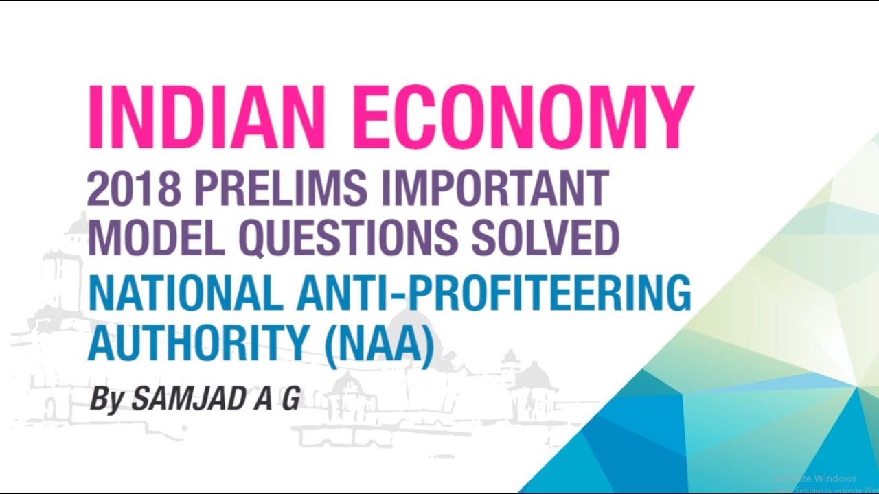 NATIONAL ANTI-PROFITEERING AUTHORITY (NAA) | PRELIMS IMPORTANT MODEL ...